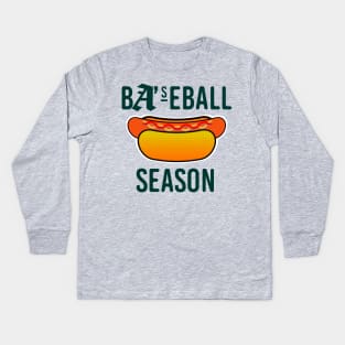 Baseball Season - Hotlink Kids Long Sleeve T-Shirt